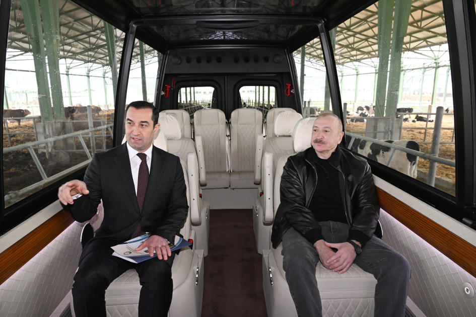 President Ilham Aliyev attends opening of “Shirvan Agro” livestock complex in Shamakhi (PHOTO)