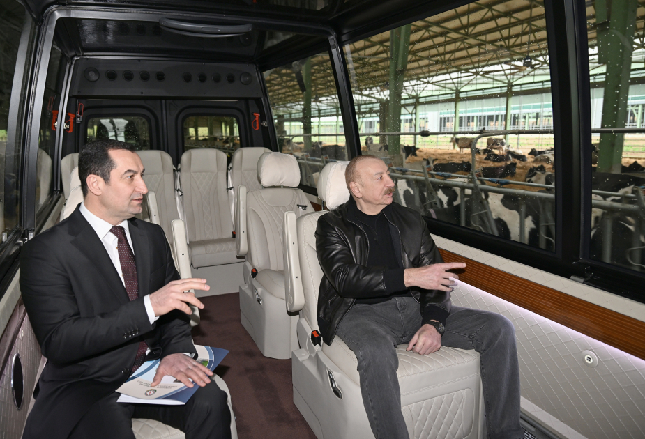 President Ilham Aliyev attends opening of “Shirvan Agro” livestock complex in Shamakhi (PHOTO)