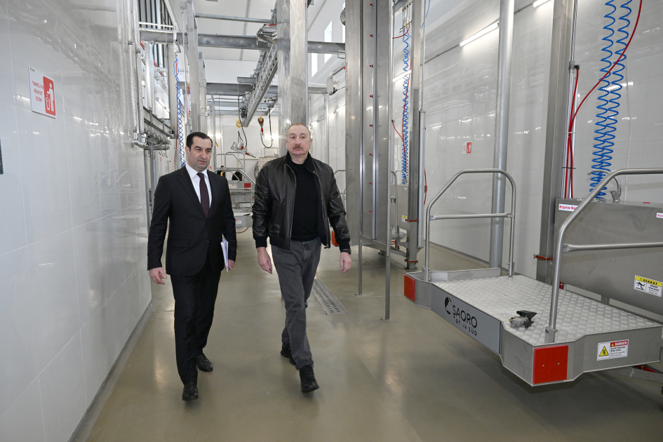 President Ilham Aliyev attends opening of “Shirvan Agro” livestock complex in Shamakhi (PHOTO)