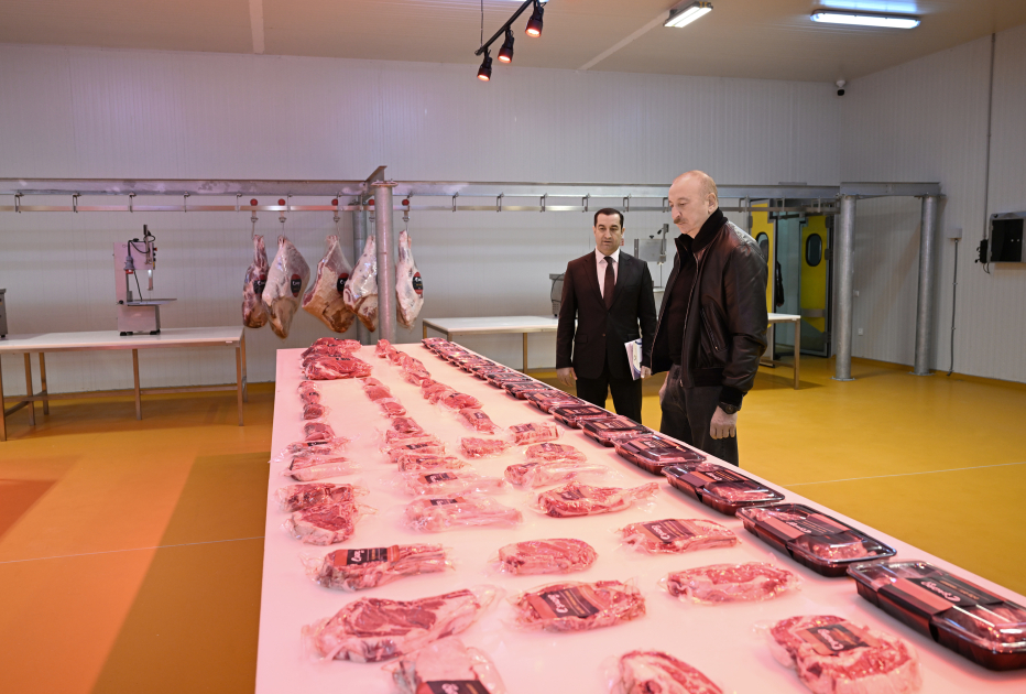 President Ilham Aliyev attends opening of “Shirvan Agro” livestock complex in Shamakhi (PHOTO)