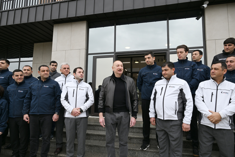 President Ilham Aliyev attends opening of “Shirvan Agro” livestock complex in Shamakhi (PHOTO)