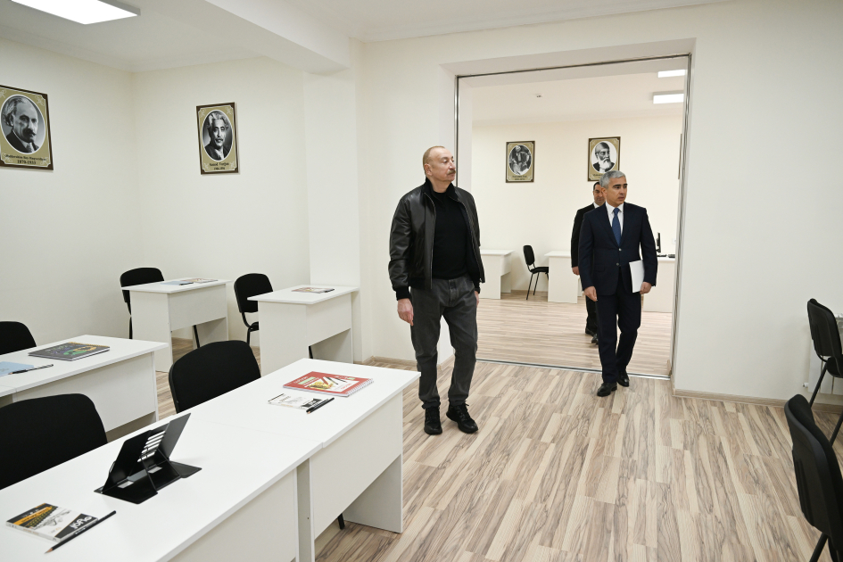 President Ilham Aliyev attends opening of new building of Shamakhi European Lyceum (PHOTO)