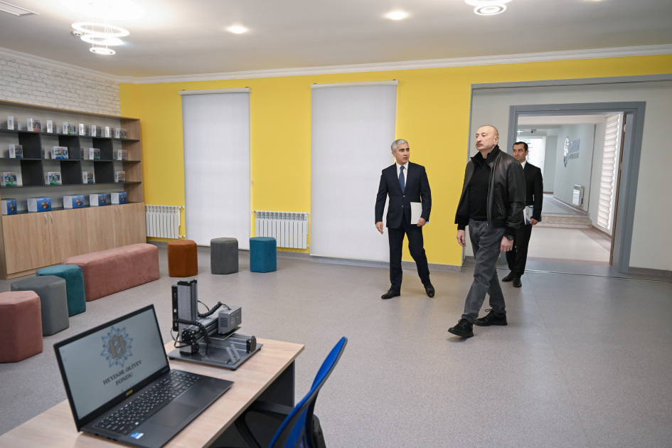President Ilham Aliyev attends opening of new building of Shamakhi European Lyceum (PHOTO)