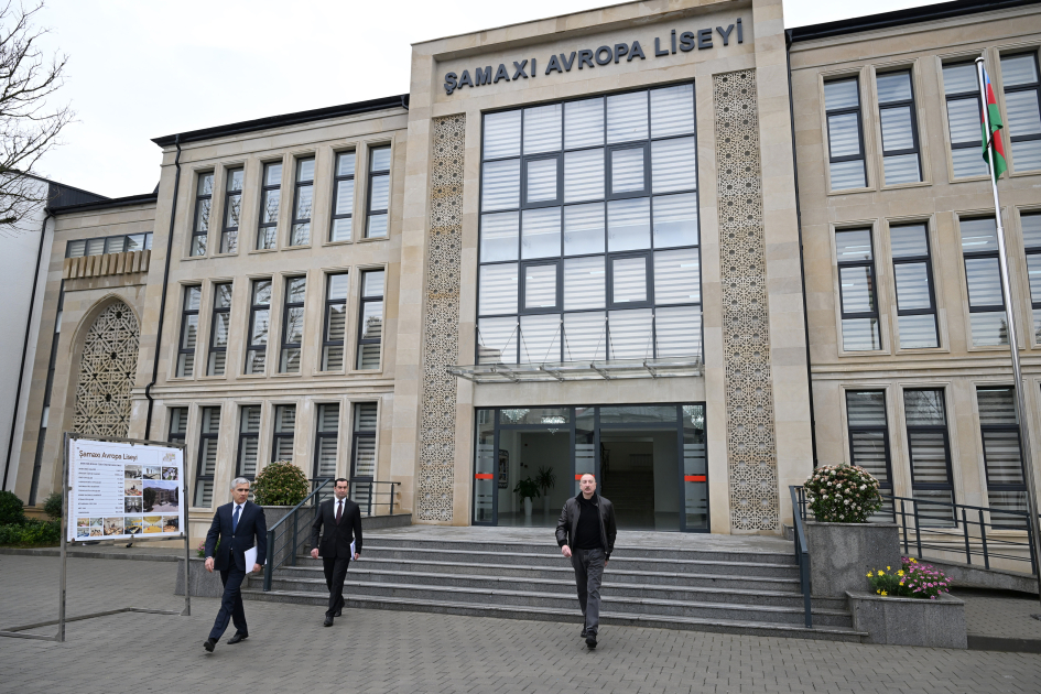 President Ilham Aliyev attends opening of new building of Shamakhi European Lyceum (PHOTO)
