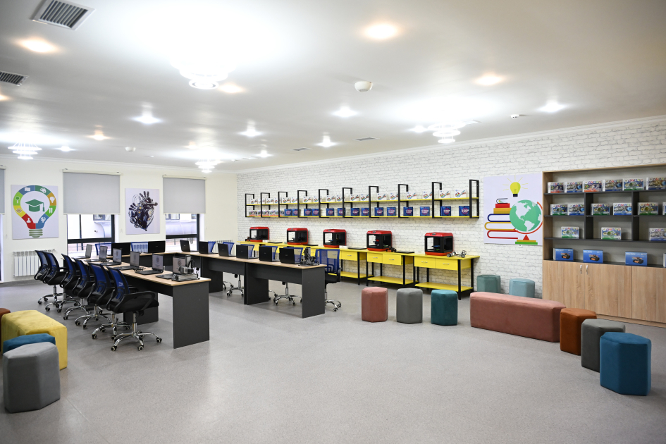 President Ilham Aliyev attends opening of new building of Shamakhi European Lyceum (PHOTO)