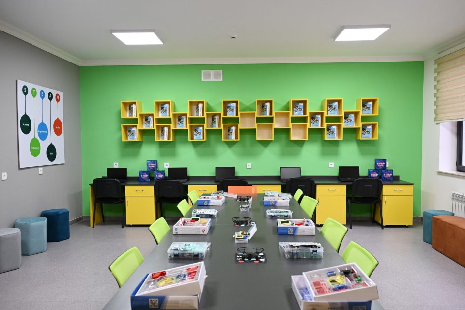 President Ilham Aliyev attends opening of new building of Shamakhi European Lyceum (PHOTO)