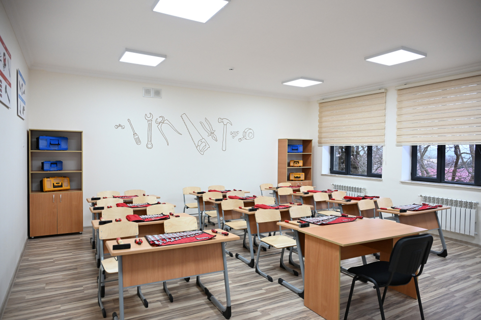 President Ilham Aliyev attends opening of new building of Shamakhi European Lyceum (PHOTO)