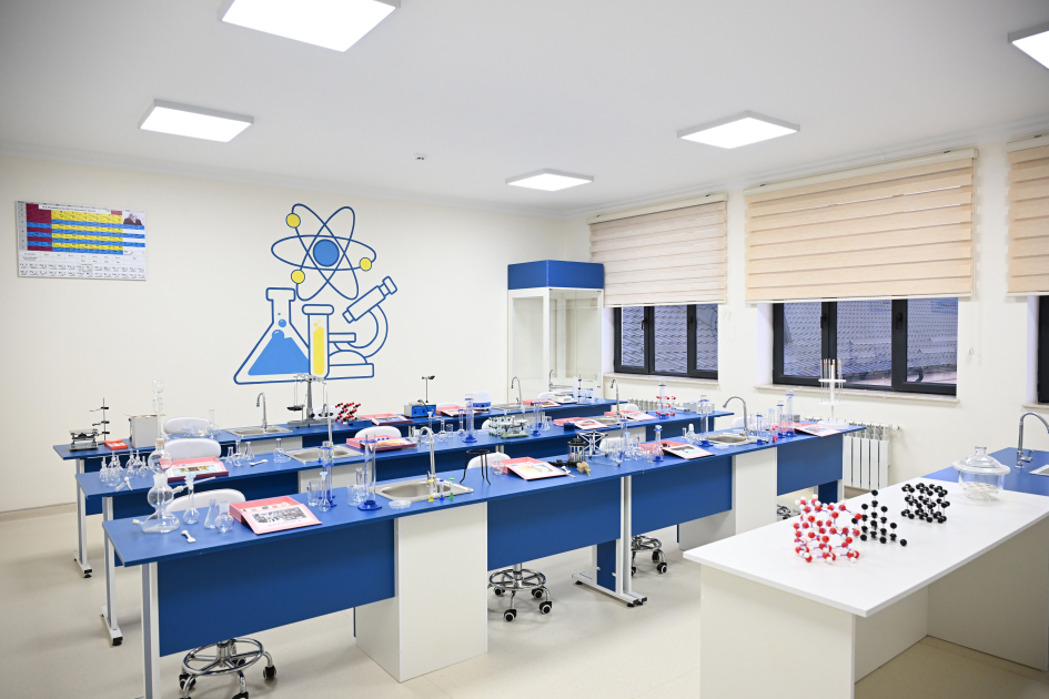 President Ilham Aliyev attends opening of new building of Shamakhi European Lyceum (PHOTO)