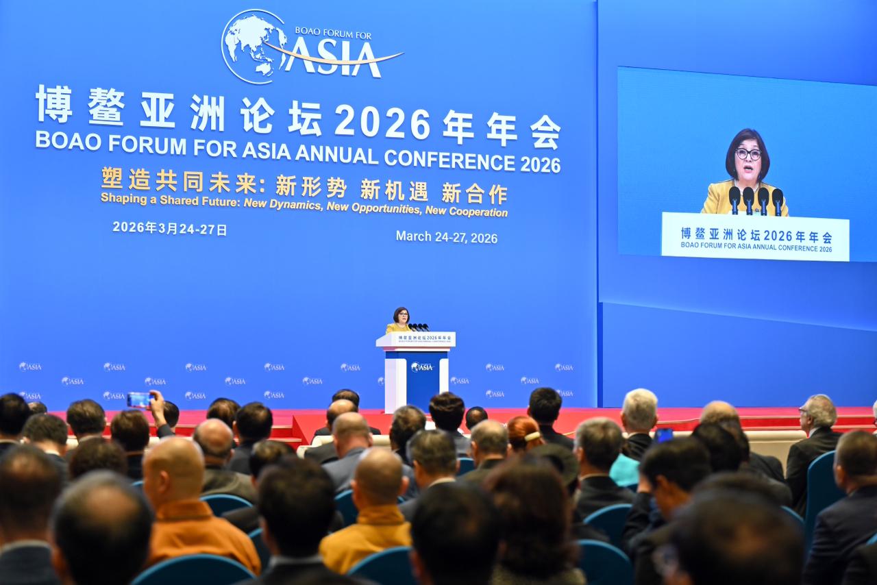 Speaker of Azerbaijani Parliament addresses Boao Forum for Asia (PHOTO)