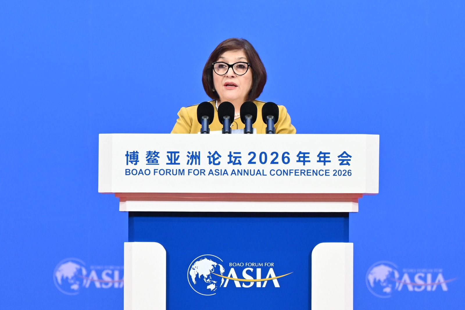 Speaker of Azerbaijani Parliament addresses Boao Forum for Asia (PHOTO)
