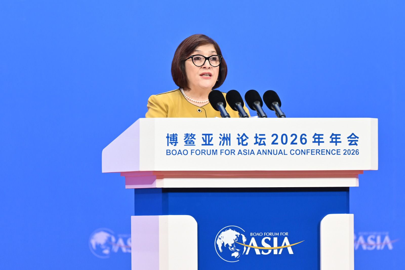 Speaker of Azerbaijani Parliament addresses Boao Forum for Asia (PHOTO)