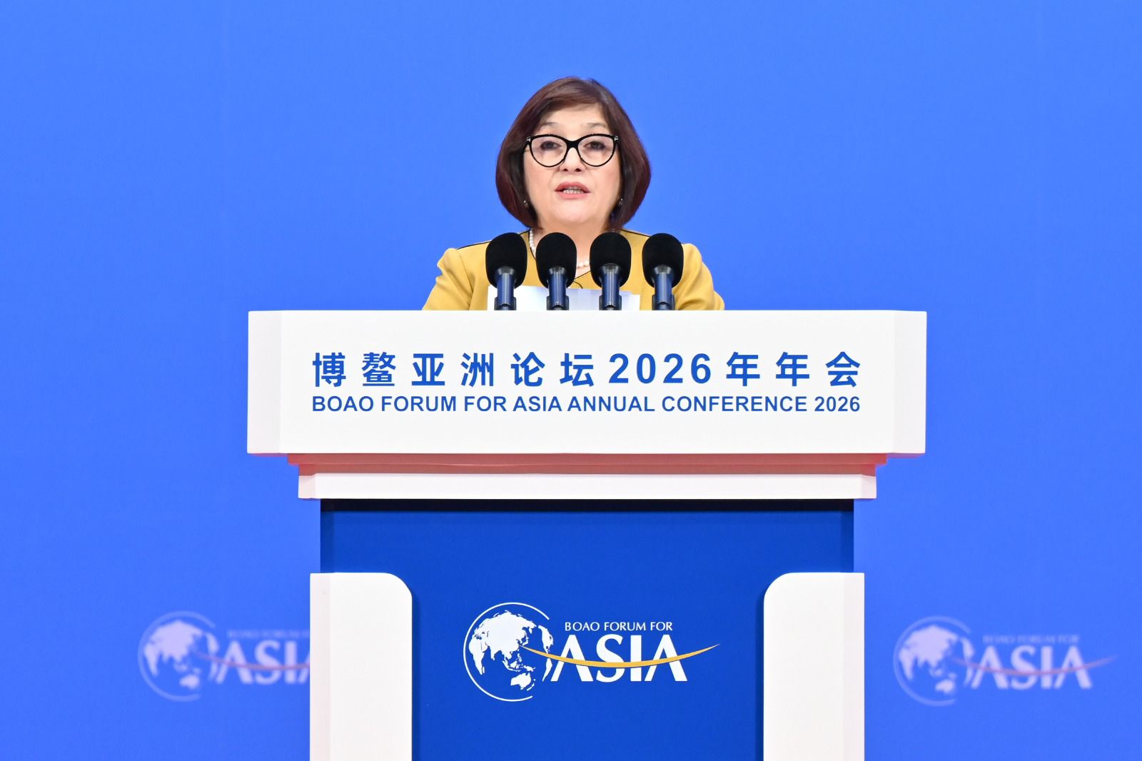 Speaker of Azerbaijani Parliament addresses Boao Forum for Asia (PHOTO)