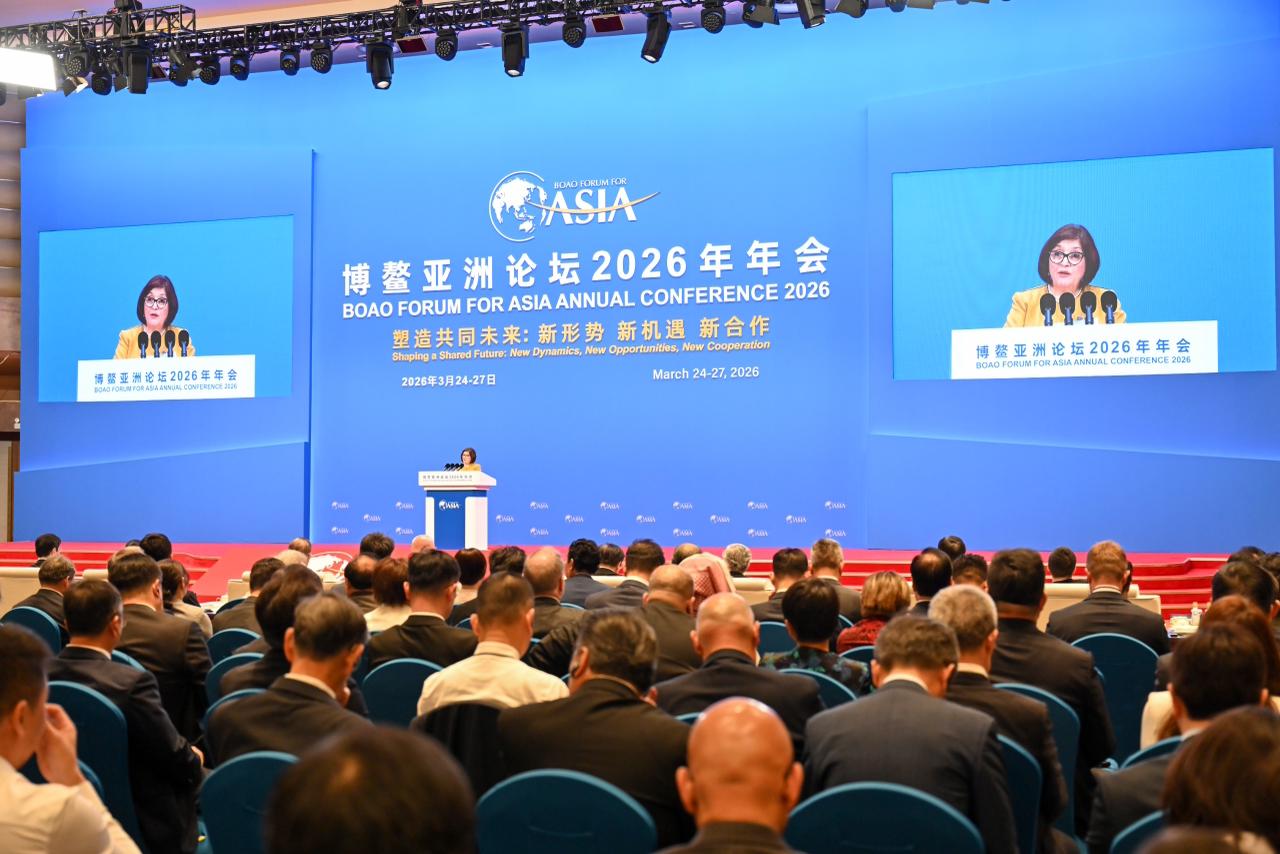 Speaker of Azerbaijani Parliament addresses Boao Forum for Asia (PHOTO)