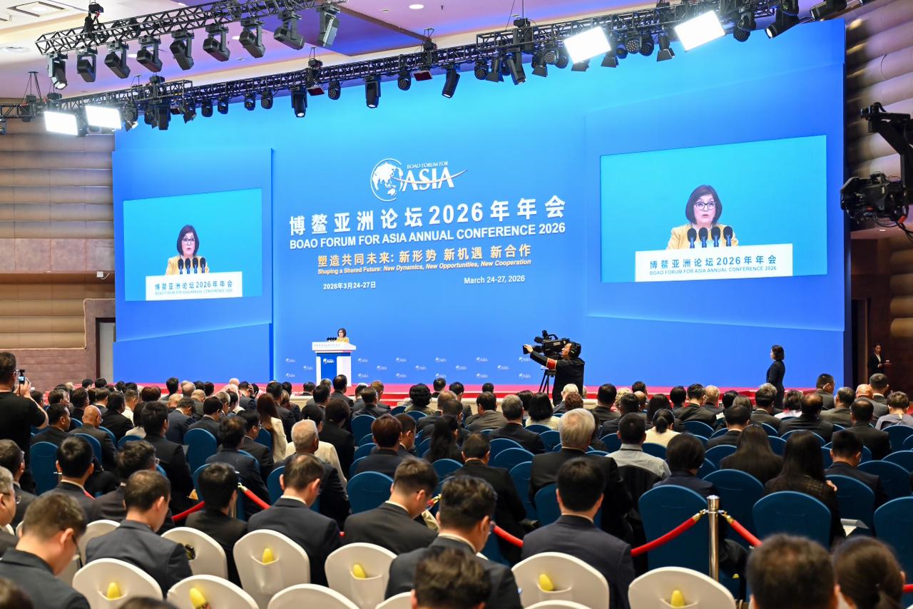 Speaker of Azerbaijani Parliament addresses Boao Forum for Asia (PHOTO)