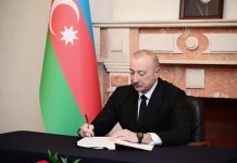 President Ilham Aliyev visits Georgian Embassy in Azerbaijan to express condolences (PHOTO)