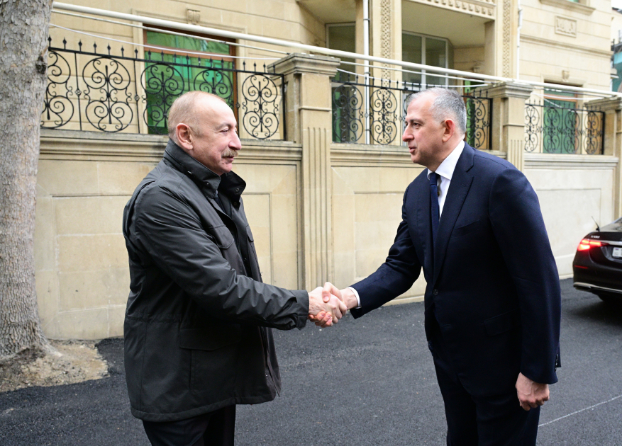 President Ilham Aliyev visits Georgian Embassy in Azerbaijan to express condolences (PHOTO)