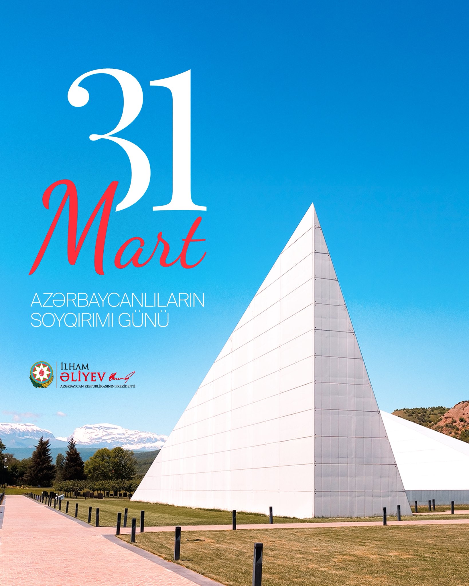 President Ilham Aliyev makes post on Day of Genocide of Azerbaijanis (PHOTO)