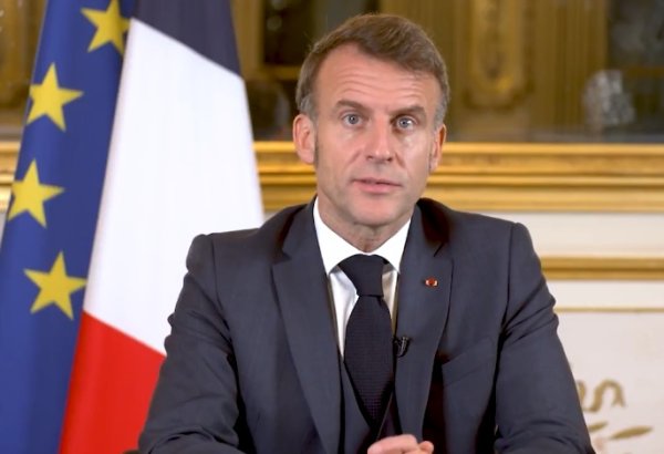 French president dubs military action in Strait of Hormuz unrealistic