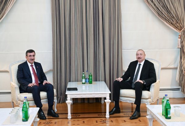 President Ilham Aliyev receives delegation led by Vice President of Türkiye (PHOTO/VIDEO)