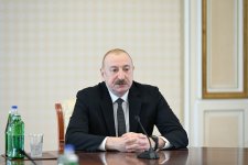 President Ilham Aliyev receives participants of meeting of heads of government of OTS member states (PHOTO/VIDEO)