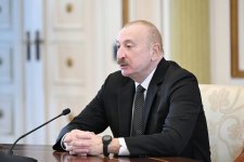 President Ilham Aliyev receives participants of meeting of heads of government of OTS member states (PHOTO/VIDEO)