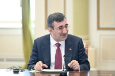 President Ilham Aliyev receives participants of meeting of heads of government of OTS member states (PHOTO/VIDEO)