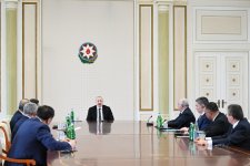 President Ilham Aliyev receives participants of meeting of heads of government of OTS member states (PHOTO/VIDEO)