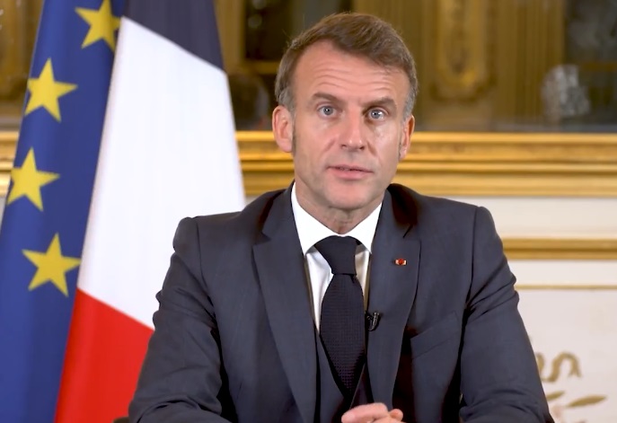French president dubs military action in Strait of Hormuz unrealistic