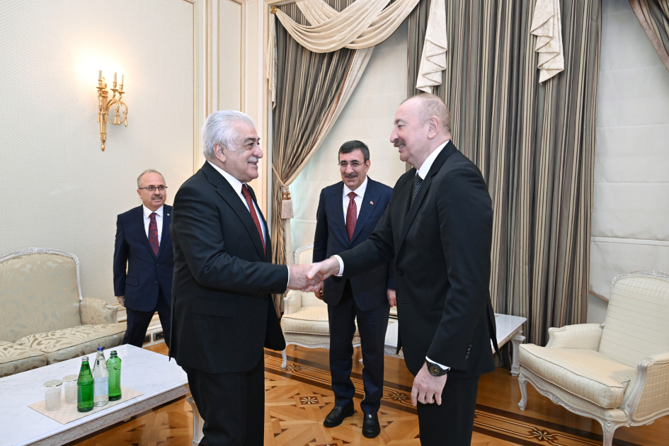 President Ilham Aliyev receives delegation led by Vice President of Türkiye (PHOTO)