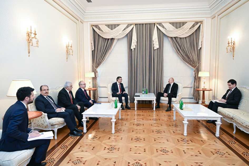 President Ilham Aliyev receives delegation led by Vice President of Türkiye (PHOTO)