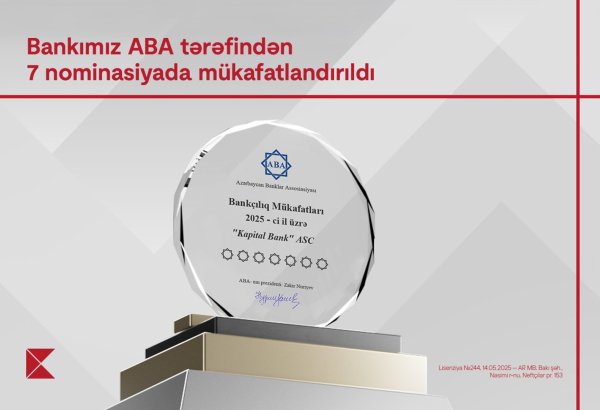 Kapital Bank awarded in 7 nominations