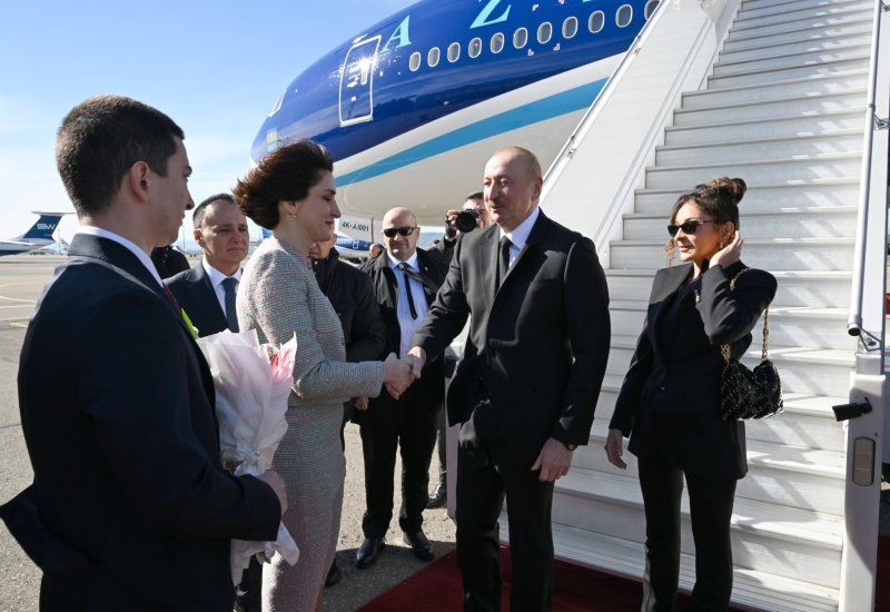 President Ilham Aliyev arrives in Georgia on state visit (PHOTO/VIDEO)