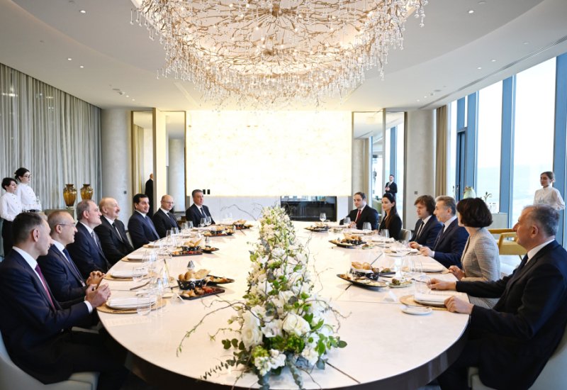 Tbilisi hosts luncheon in honor of President Ilham Aliyev (PHOTO)