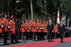 Official welcome ceremony for President Ilham Aliyev concludes in Tbilisi (PHOTO)