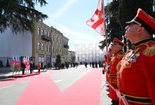 Official welcome ceremony for President Ilham Aliyev concludes in Tbilisi (PHOTO)