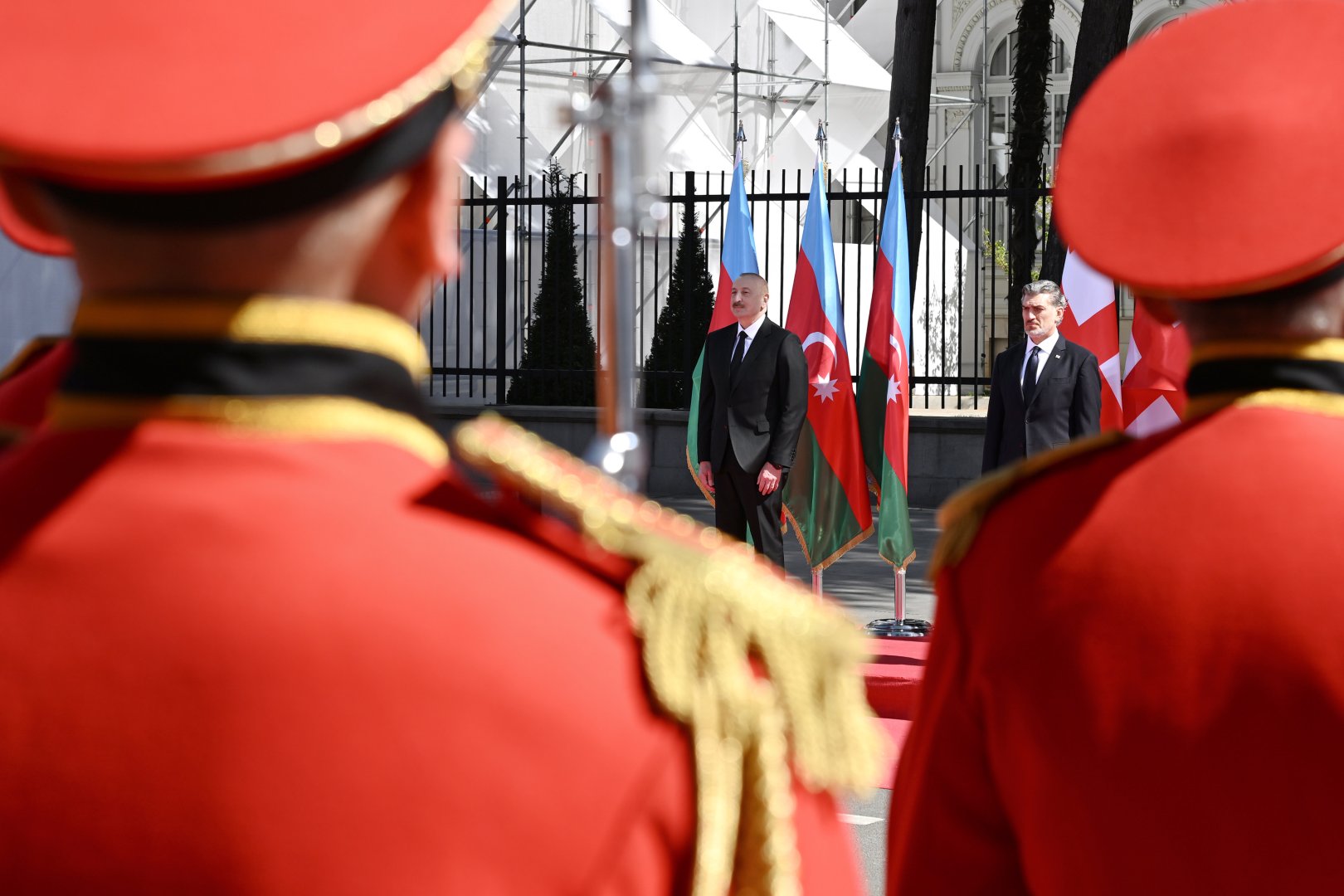 Official welcome ceremony for President Ilham Aliyev concludes in Tbilisi (PHOTO)