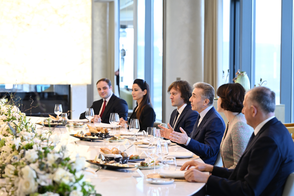 Tbilisi hosts luncheon in honor of President Ilham Aliyev (PHOTO/VIDEO)