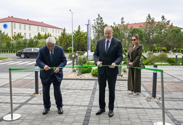President Ilham Aliyev, First Lady Mehriban Aliyeva attend opening of International Training Center at National Aviation Academy (PHOTO/VIDEO)