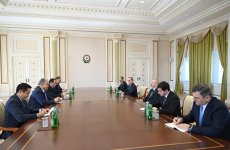 President of Azerbaijan Ilham Aliyev receives Ministers of Foreign Affairs and Transport of Kazakhstan (PHOTO/VIDEO)