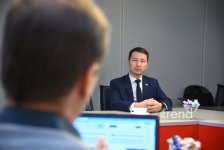 Kazakhstan’s Vice Minister of Culture and Information and Chairman of International Information Committee of Kazakh Foreign Ministry visit Trend News Agency office (PHOTO)