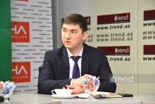 Kazakhstan’s Vice Minister of Culture and Information and Chairman of International Information Committee of Kazakh Foreign Ministry visit Trend News Agency office (PHOTO)