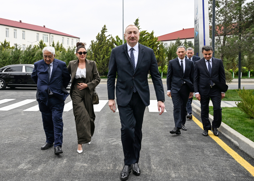 President Ilham Aliyev, First Lady Mehriban Aliyeva attend opening of International Training Center at National Aviation Academy (PHOTO/VIDEO)