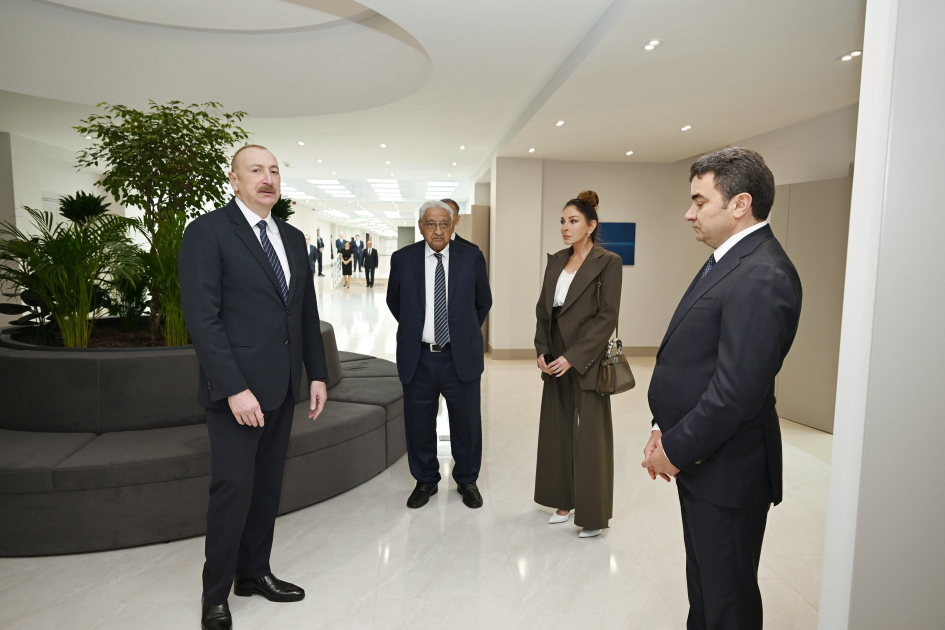 President Ilham Aliyev, First Lady Mehriban Aliyeva attend opening of International Training Center at National Aviation Academy (PHOTO/VIDEO)