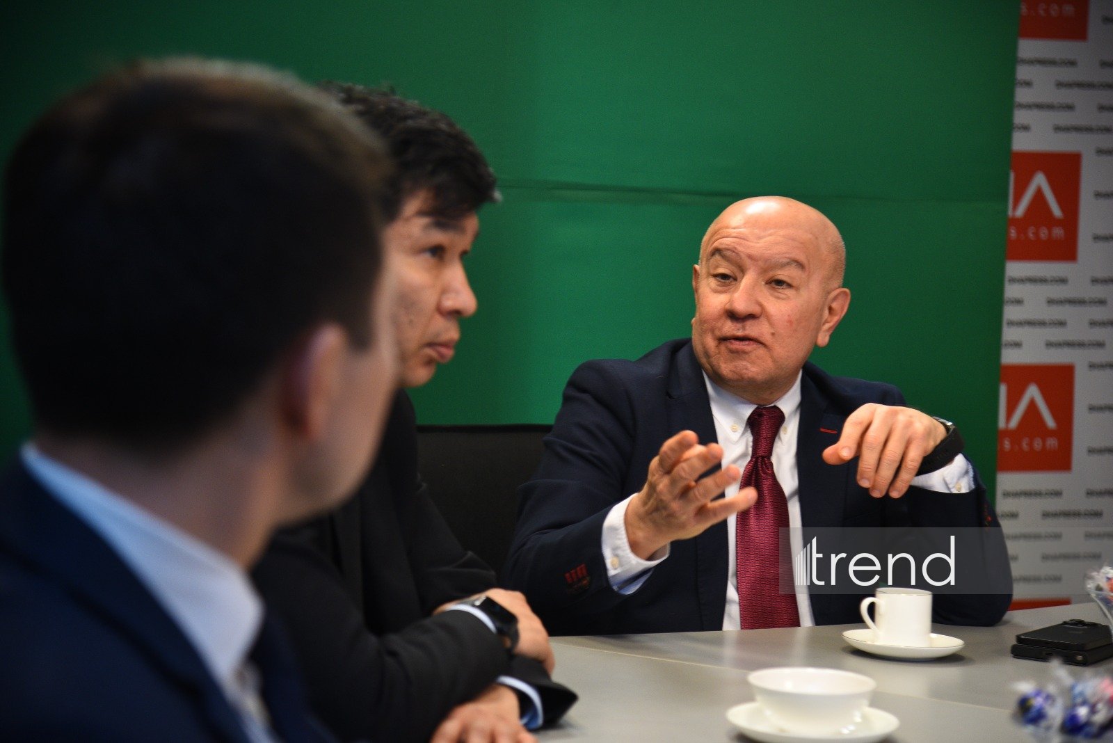 Kazakhstan’s Vice Minister of Culture and Information and Chairman of International Information Committee of Kazakh Foreign Ministry visit Trend News Agency office (PHOTO)