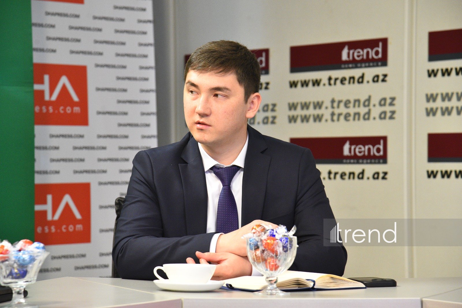 Kazakhstan’s Vice Minister of Culture and Information and Chairman of International Information Committee of Kazakh Foreign Ministry visit Trend News Agency office (PHOTO)