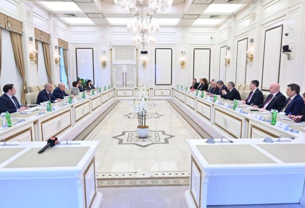Azerbaijani Parliament Speaker meets with Türkiye and Northern Cyprus delegations (PHOTO)