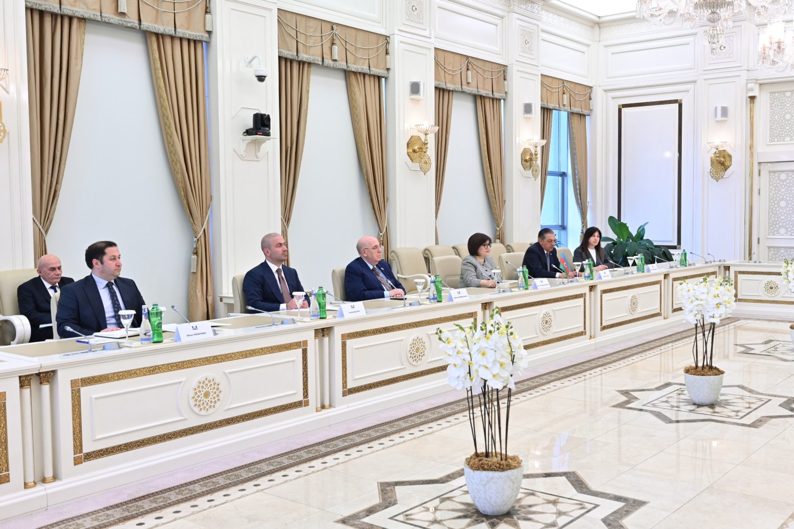 Azerbaijani Parliament Speaker meets with Türkiye and Northern Cyprus delegations (PHOTO)