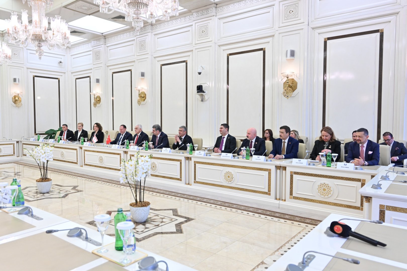 Azerbaijani Parliament Speaker meets with Türkiye and Northern Cyprus delegations (PHOTO)