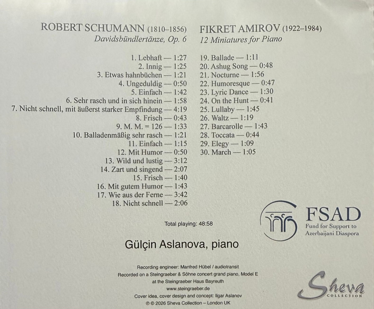 Azerbaijani, European piano works united in new music release (PHOTO)