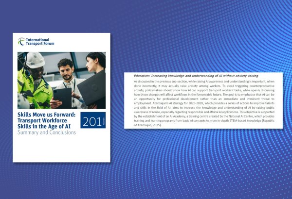 International Transport Forum report hails Azerbaijan's AI capabilities